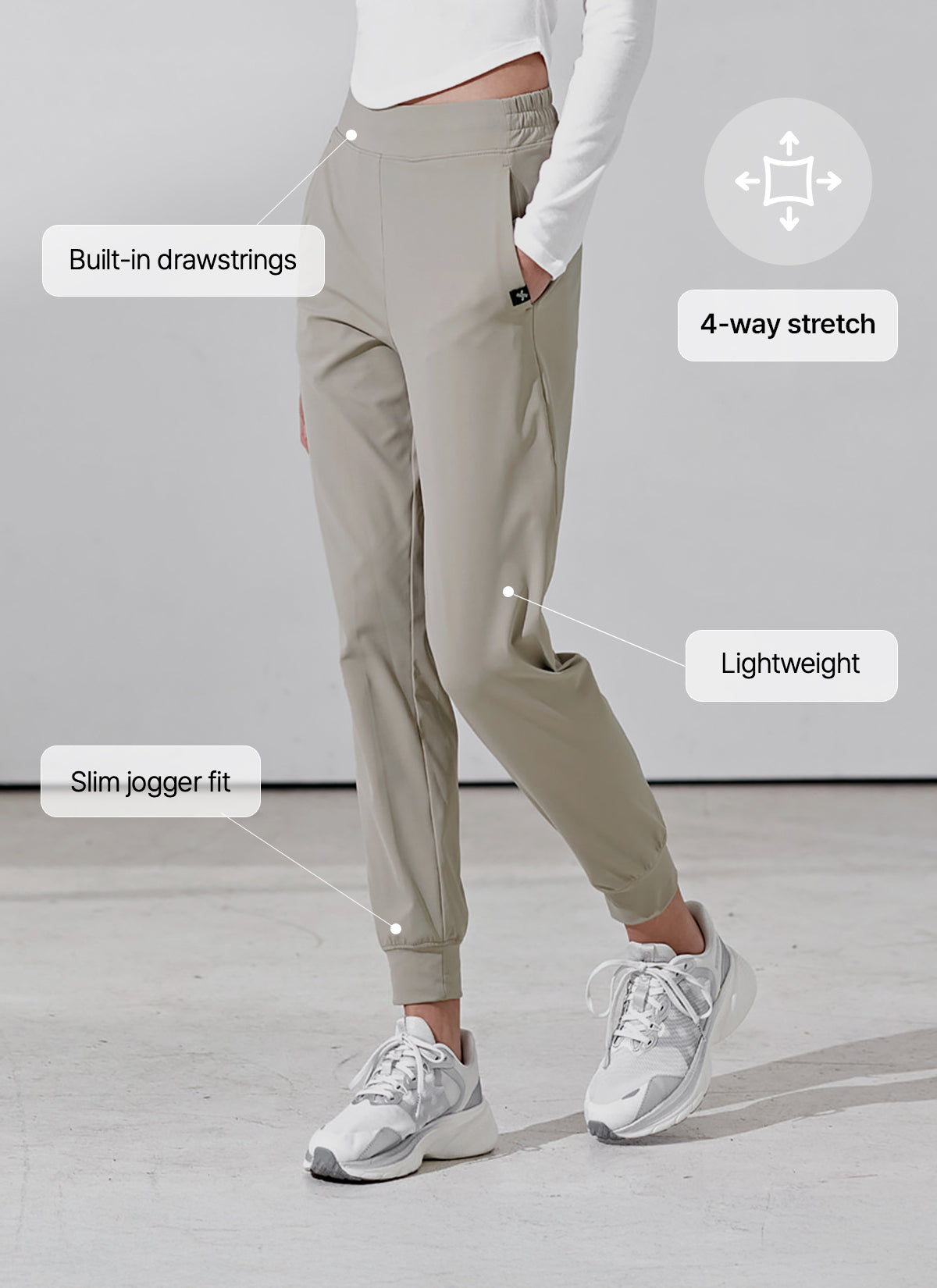 Tilted Line Tension Jogger Pants