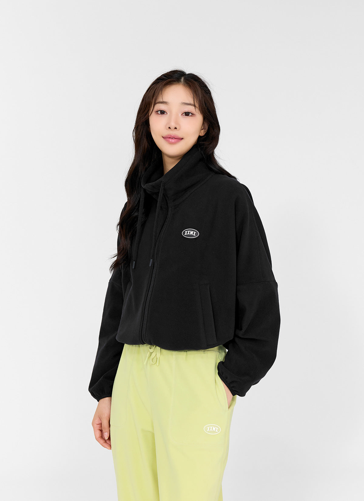 Light Fleece High Neck Zip-up