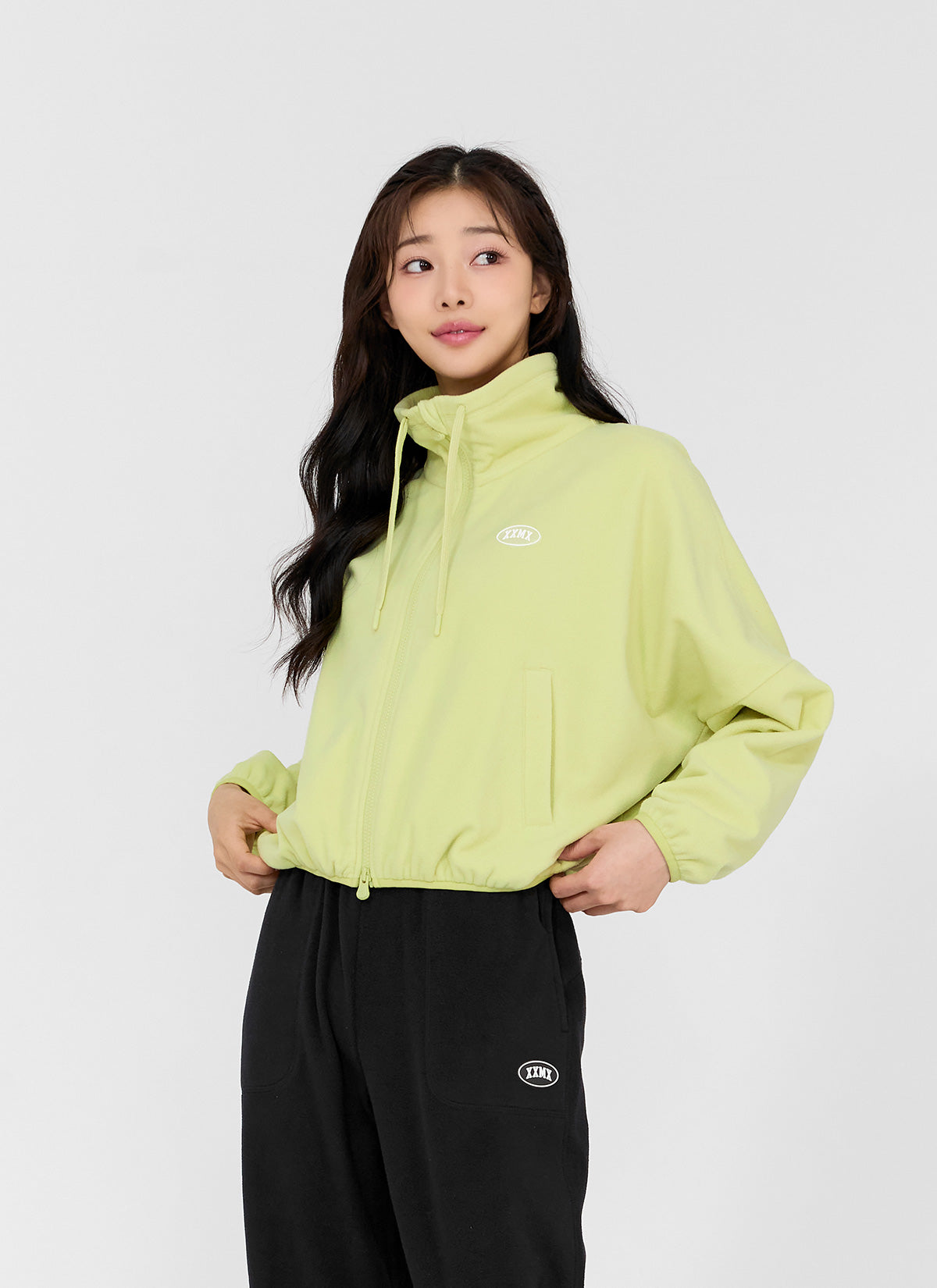 Light Fleece High Neck Zip-up