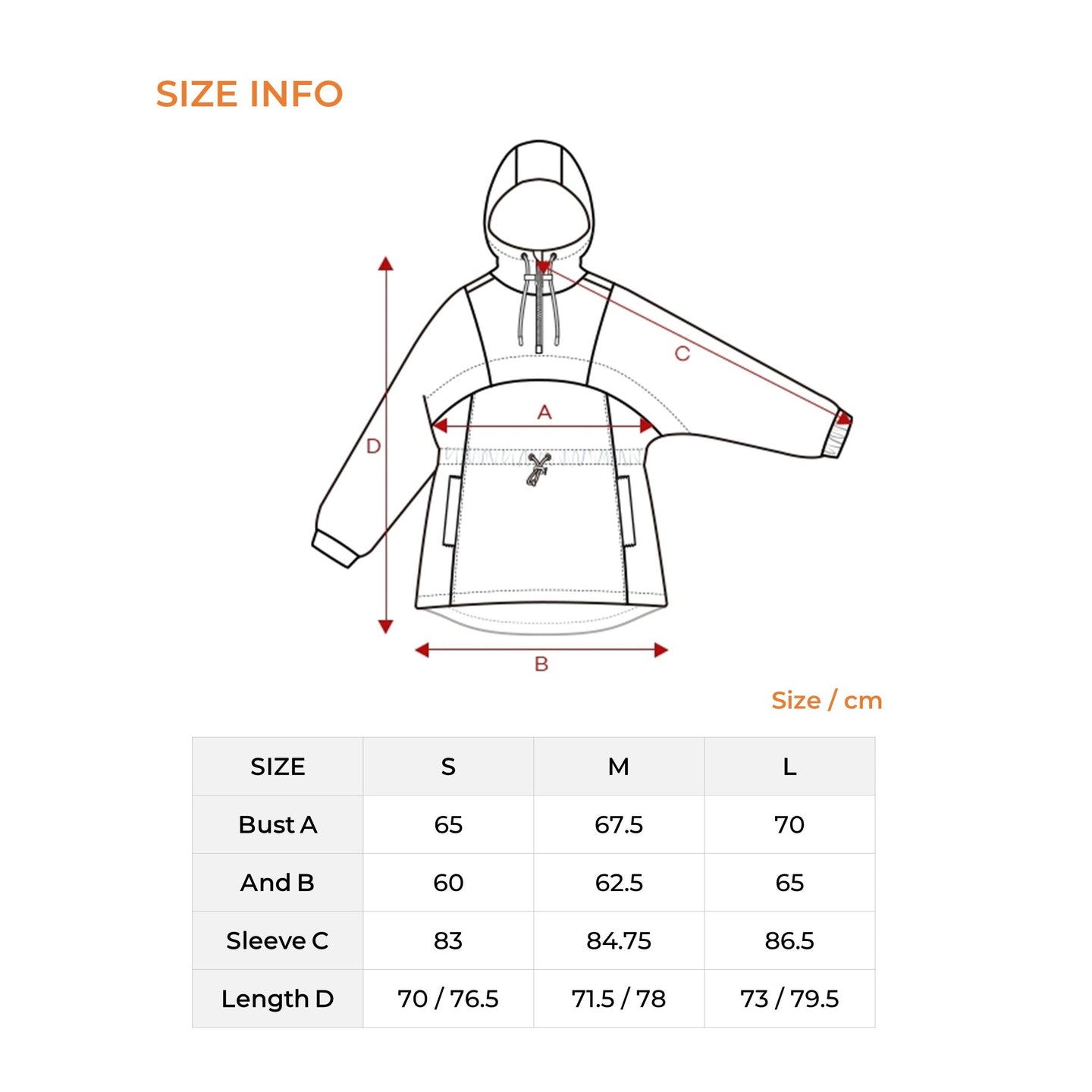 High Neck Anorak String Padding