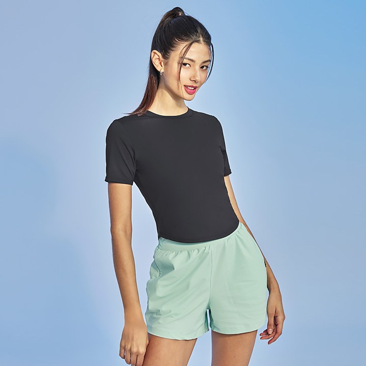 Ice Feather Crop Short Sleeve