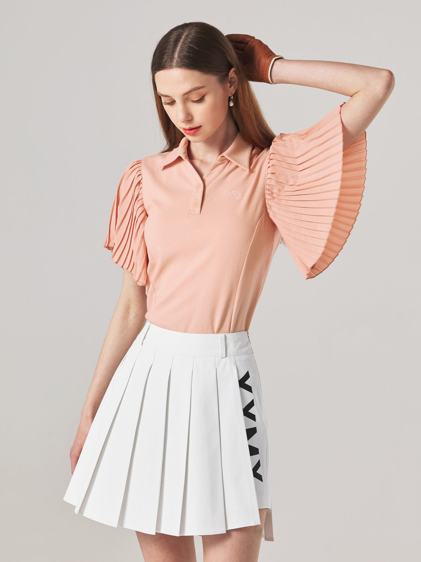 Pleats Polo Short Sleeve