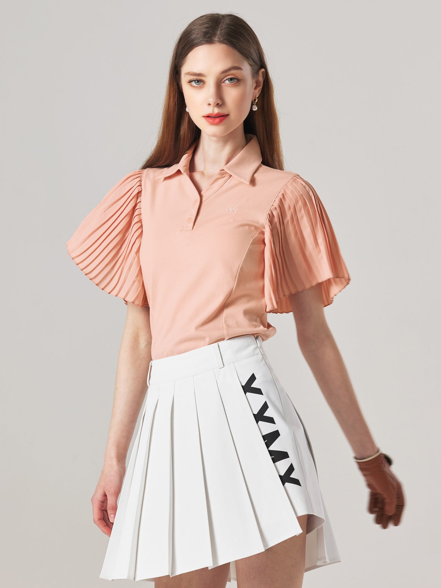 Pleats Polo Short Sleeve