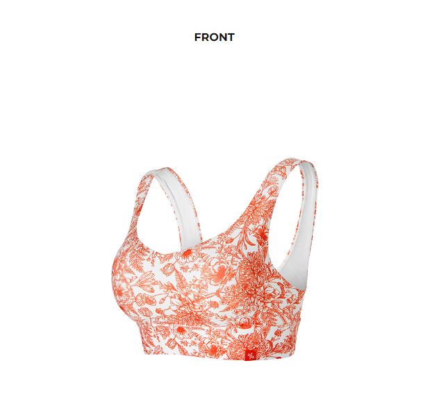 black label life flower bra top