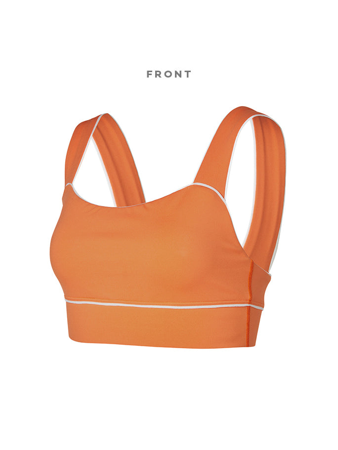 X-Prizma™ Piping Square-neck Bra Top