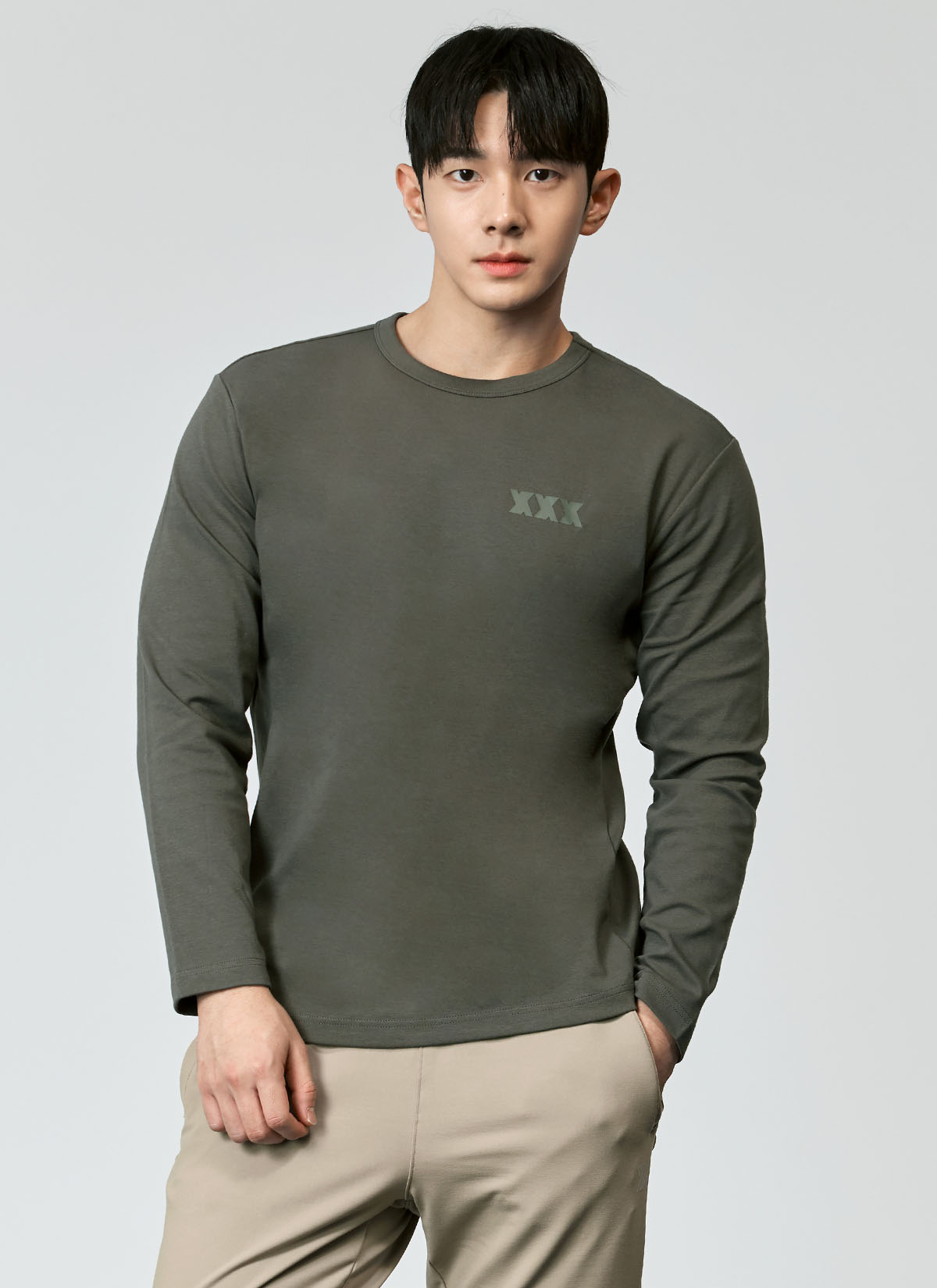 Muscle Fit Dual Long Sleeve Top