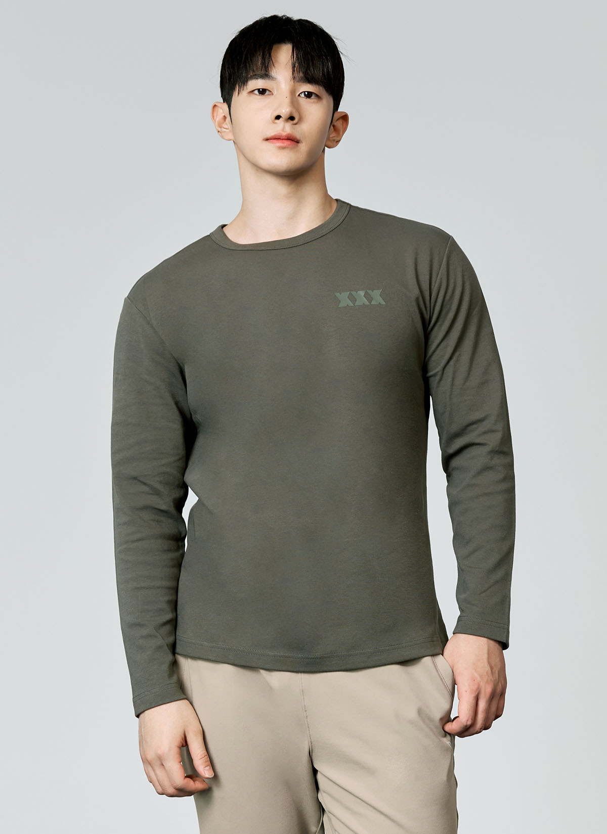 Muscle Fit Dual Long Sleeve Top