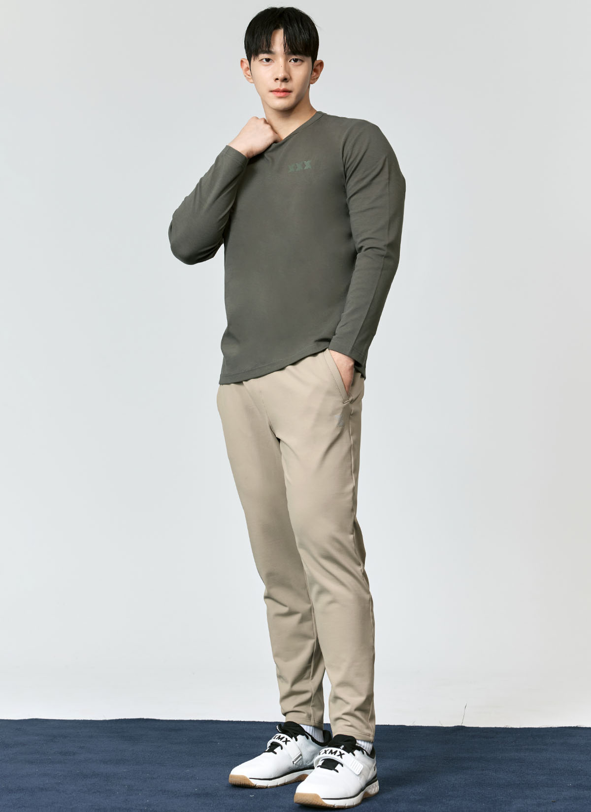 Muscle Fit Dual Long Sleeve Top