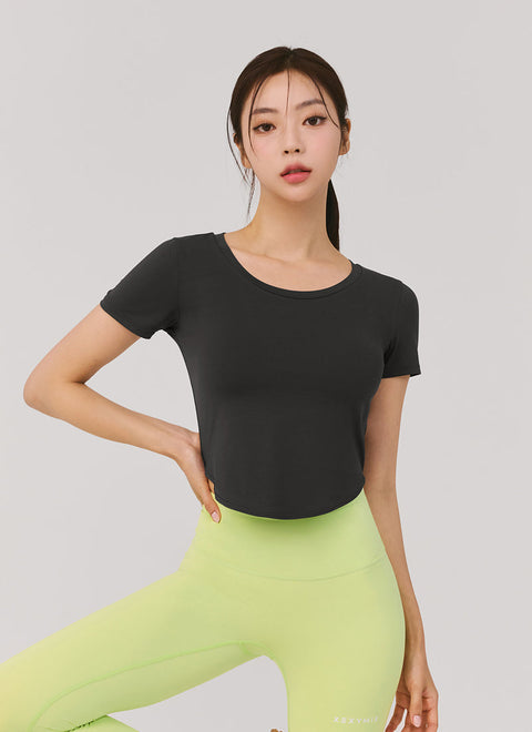 XELLA Light Round Cropped Top