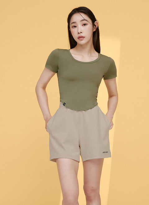 XELLA Light Round Cropped Top