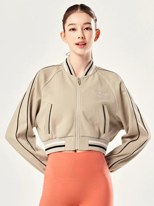 Stadium Crop Varsity Jacket