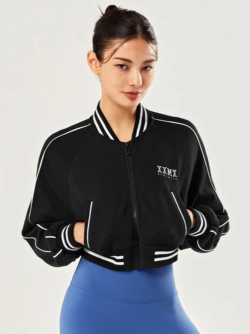 Stadium Crop Varsity Jacket