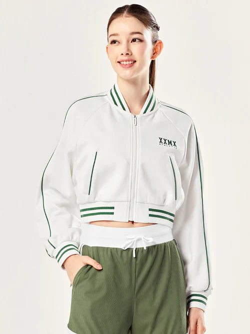 Stadium Crop Varsity Jacket