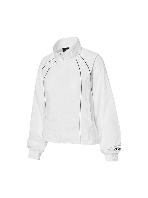 Woven Piping Windbreaker