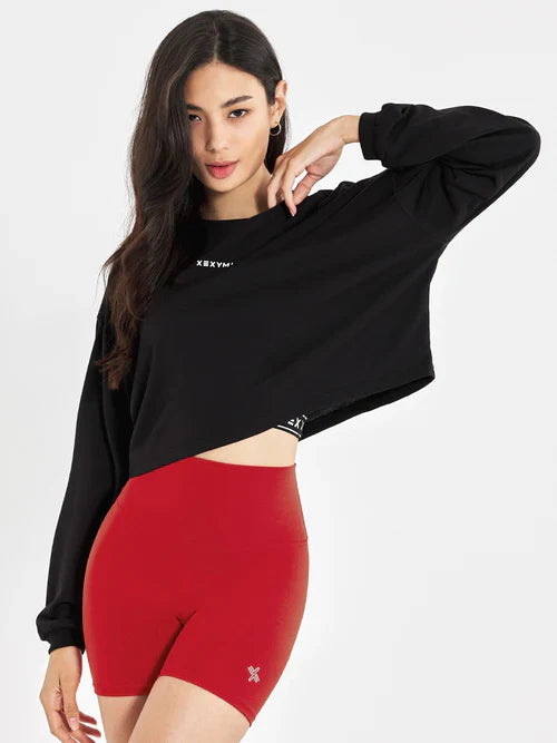 Loose Fit Crop Long Sleeve