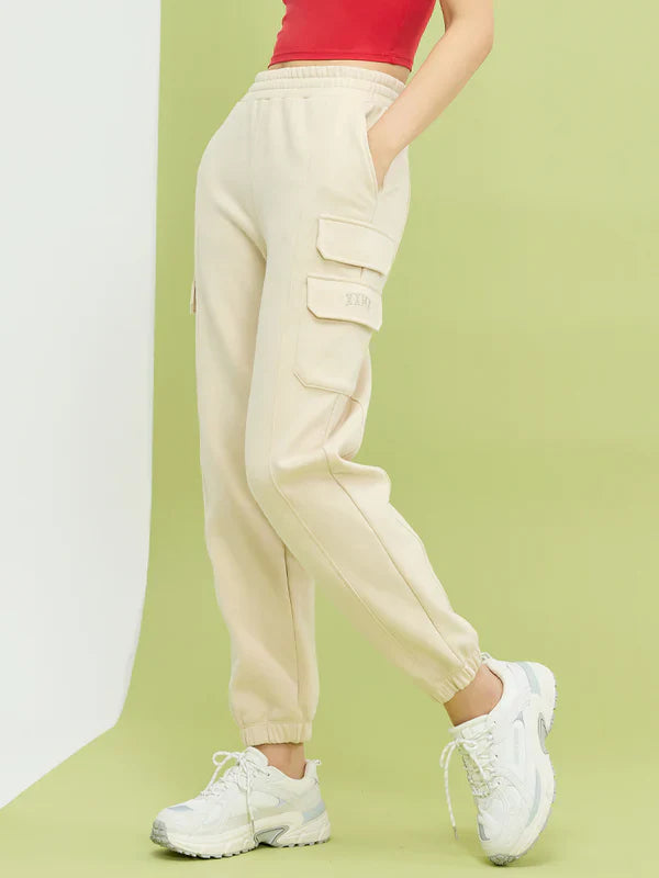 Warm Cotton Cargo Jogger Pants