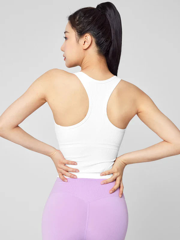 Soft Ribbed Racerback Top