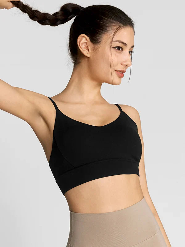 [1+1]Black Label Signature Breathe V-neck Bra Top