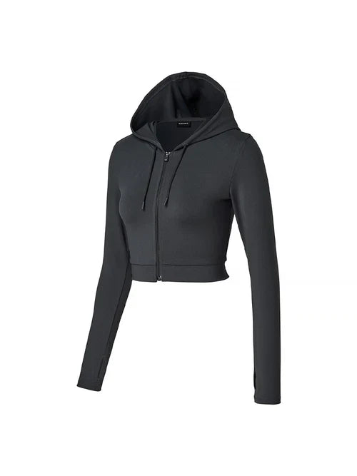 Slimfit Crop Zip-up