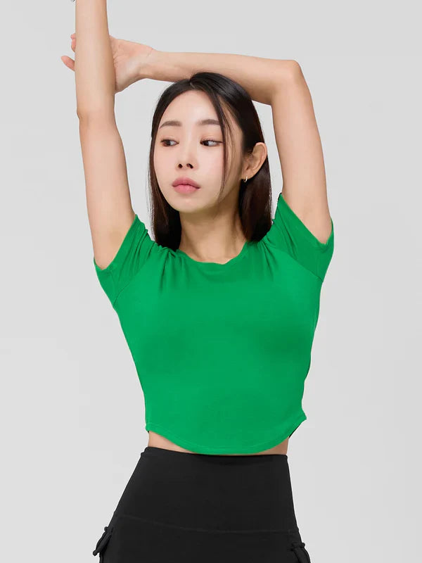 Soft Tension Round Crop Top