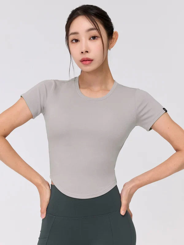 Soft Tension Round Crop Top