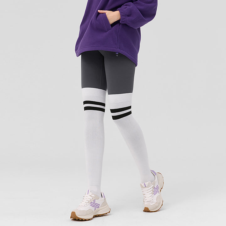 Double Line Over Knee Socks