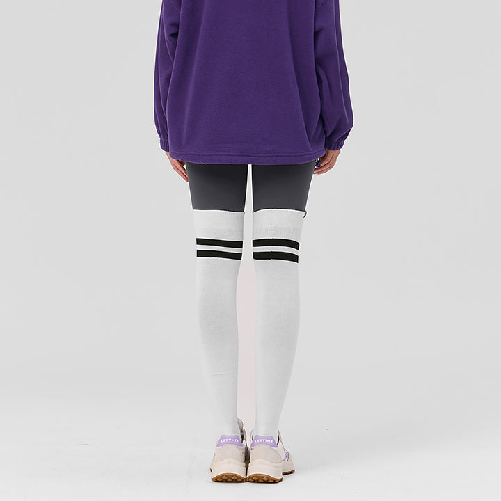 Double Line Over Knee Socks