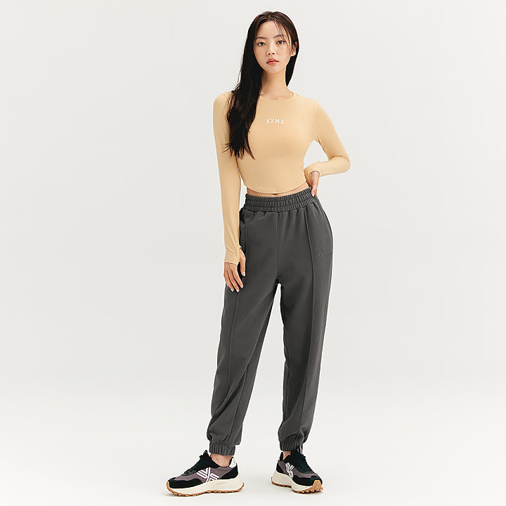 Pintuck Jogger Pants