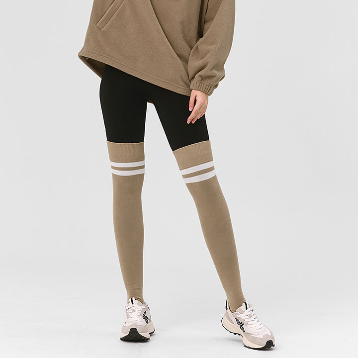 Double Line Over Knee Socks