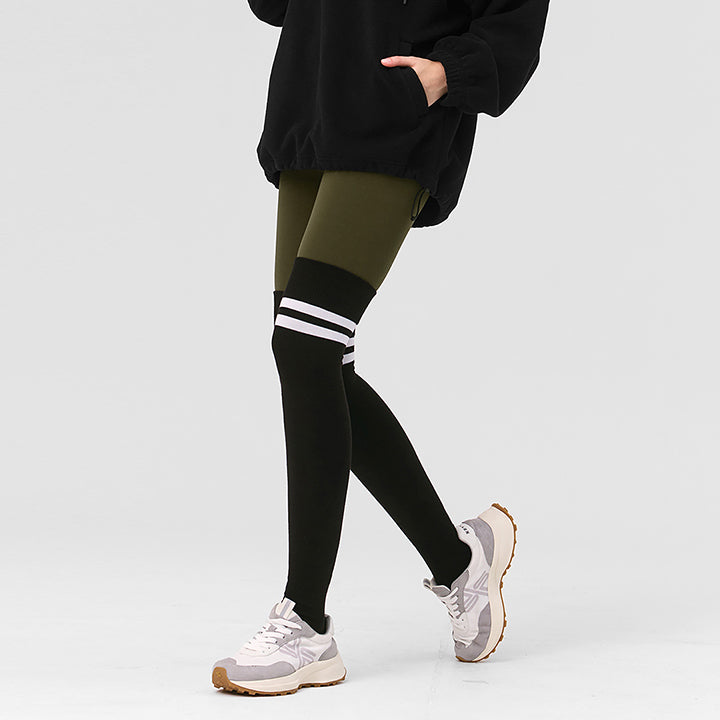 Double Line Over Knee Socks