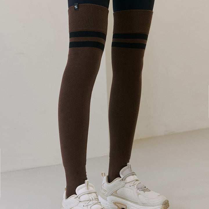 Double Line Over Knee Socks